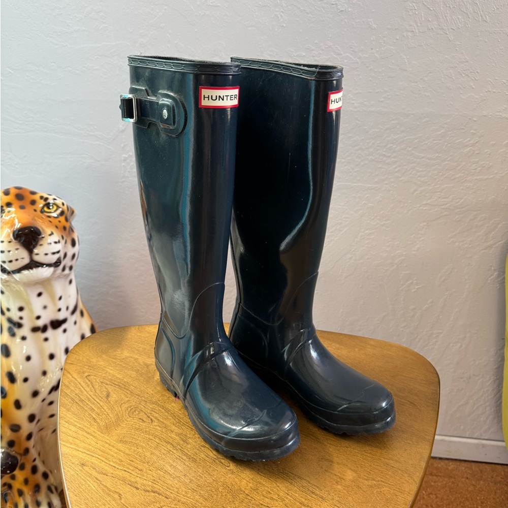 Hunter Navy Rain Boots US 5